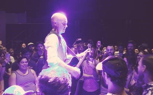 Issac in crowd